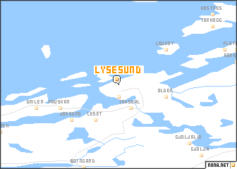 map of Lysesund