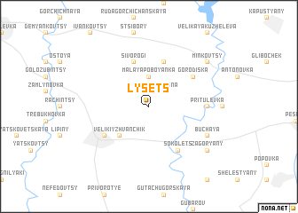 map of Lysets