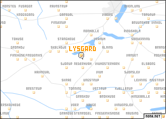 map of Lysgård