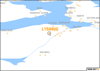 map of Lyshaug