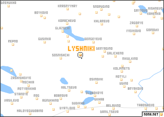 map of Lyshniki