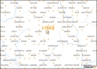 map of Lysice