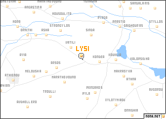 map of Lysi