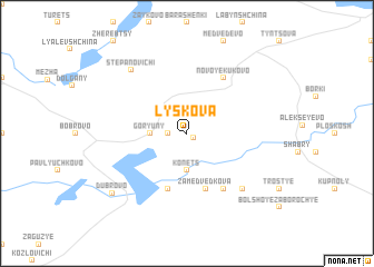 map of Lyskova