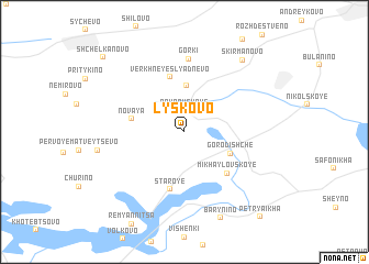 map of Lyskovo