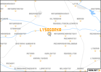 map of Lysogorka