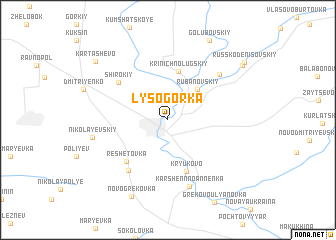 map of Lysogorka