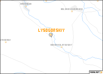 map of Lysogorskiy