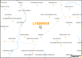 map of Lysohirka