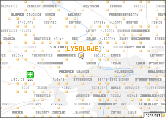 map of Lysolaje