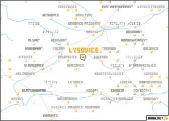 map of Lysovice