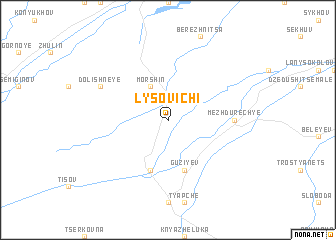 map of Lysovichi