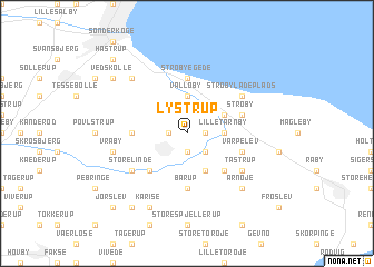 map of Lystrup