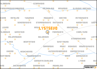 map of Lystsevo