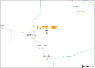 map of Lysychovo