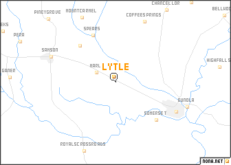 map of Lytle