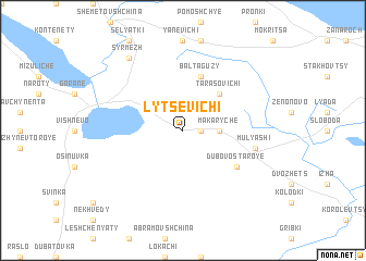 map of Lytsevichi