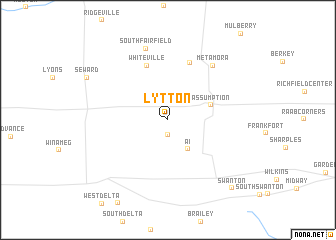 map of Lytton