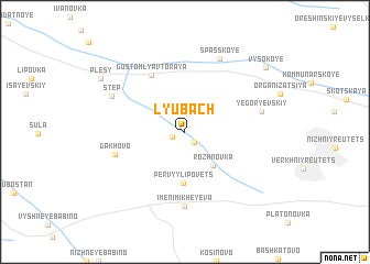 map of Lyubach