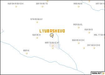 map of Lyubashëvo