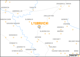 map of Lyubavichi