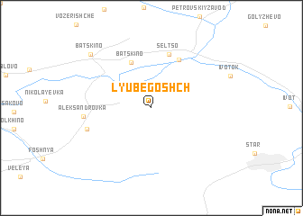 map of Lyubegoshch\