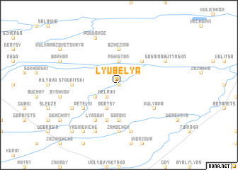 map of Lyubelya