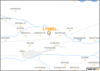 map of Lyubelʼ
