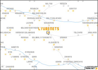 map of Lyubenets