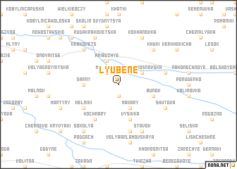 map of Lyubene