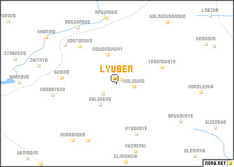 map of Lyuben\