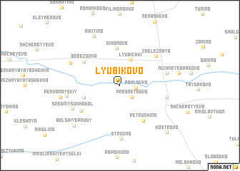 map of Lyubikovo