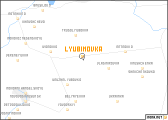 map of Lyubimovka