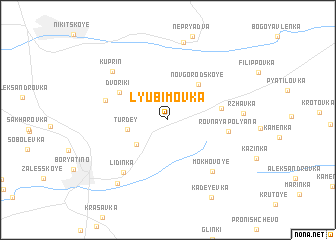 map of Lyubimovka