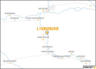 map of Lyubimovka