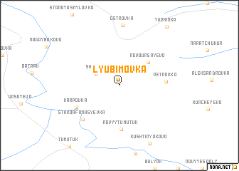 map of Lyubimovka