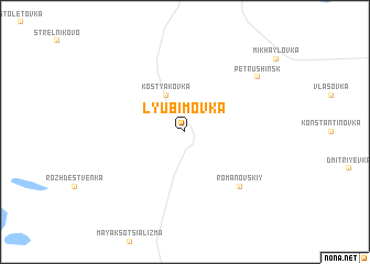 map of Lyubimovka