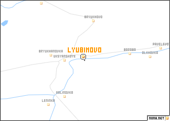 map of Lyubimovo