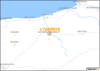 map of Lyubimoye