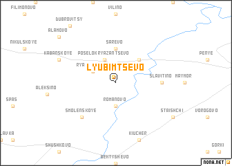 map of Lyubimtsevo