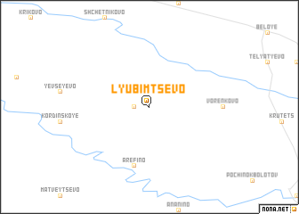 map of Lyubimtsevo