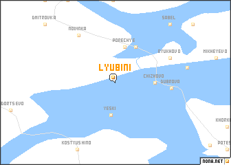 map of Lyubini