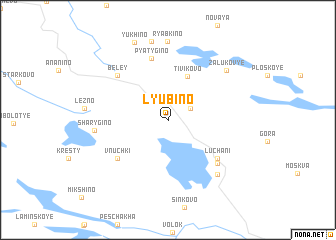 map of Lyubino