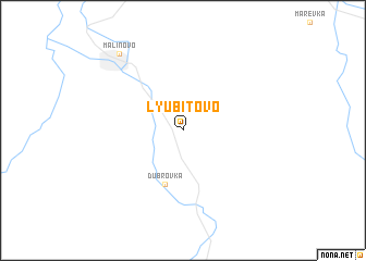 map of Lyubitovo