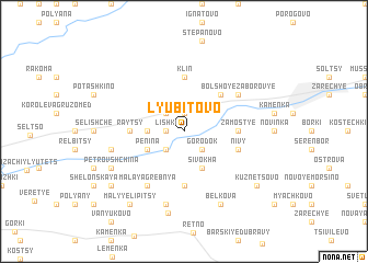 map of Lyubitovo