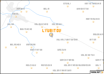 map of Lyubitov