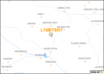 map of Lyubitskiy