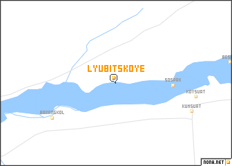 map of Lyubitskoye