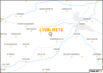 map of Lyublinets