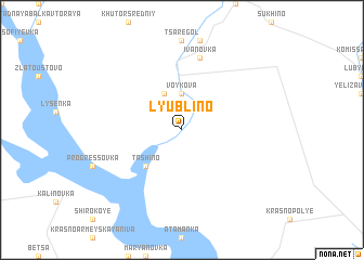 map of Lyublino